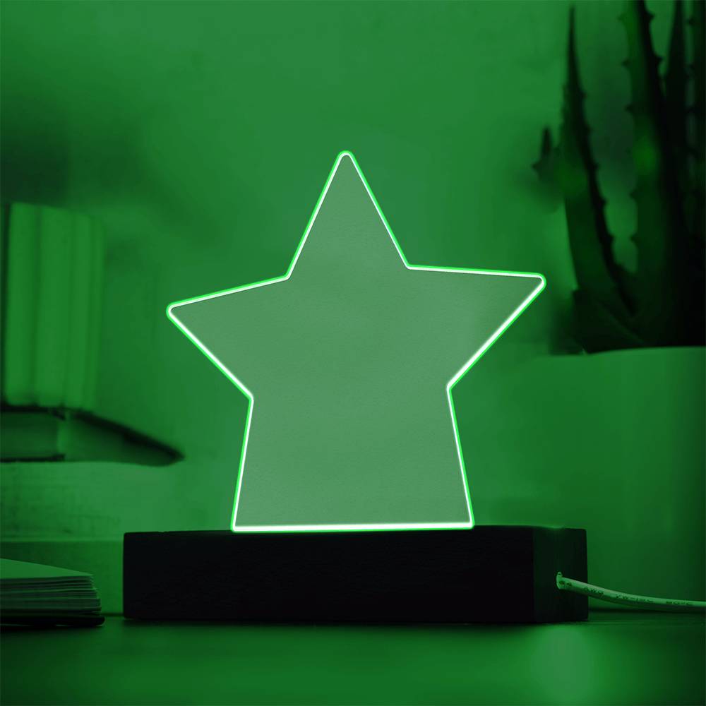 Wish Upon Us – Acrylic Star Plaque