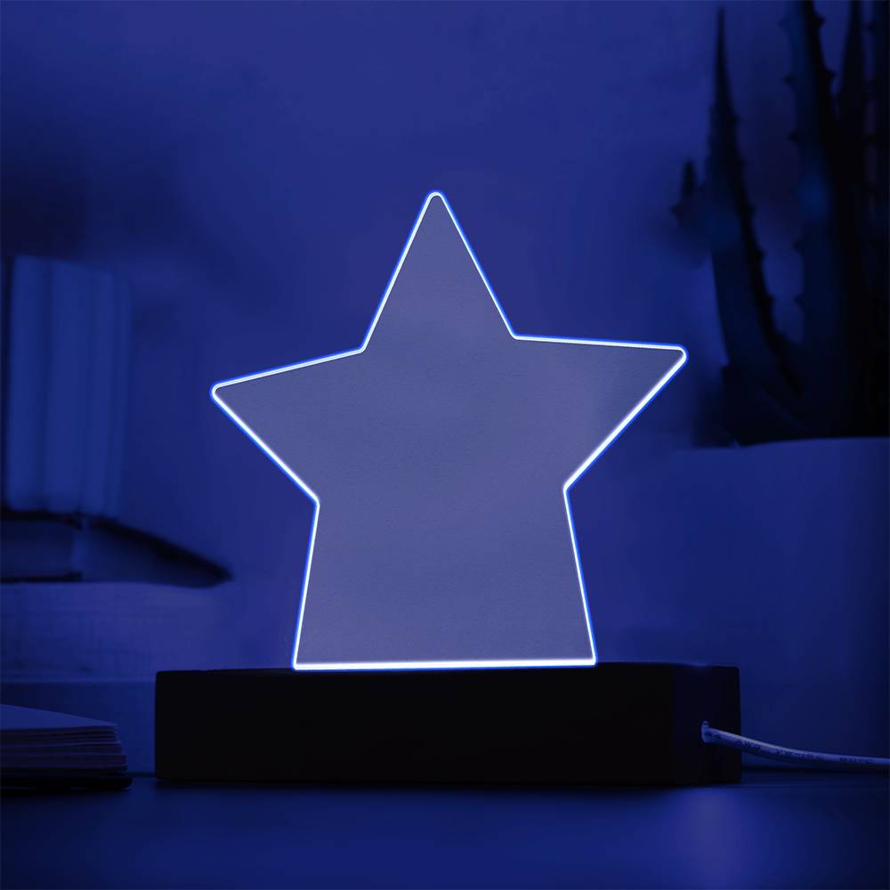 Wish Upon Us – Acrylic Star Plaque