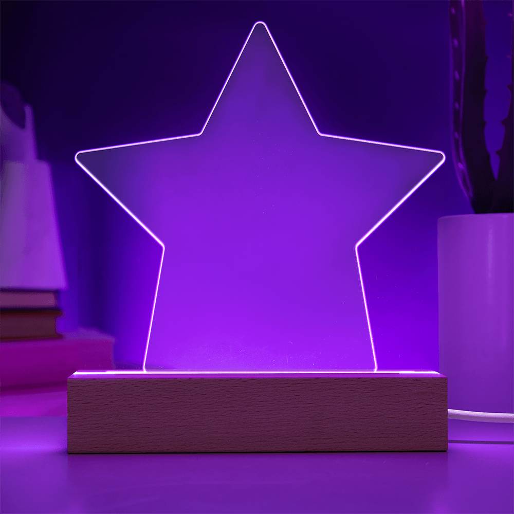 Wish Upon Us – Acrylic Star Plaque