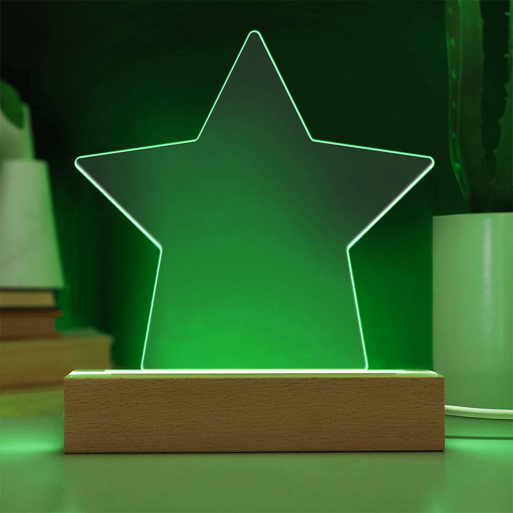 Wish Upon Us – Acrylic Star Plaque