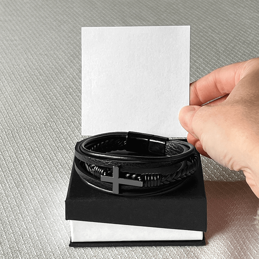 Faithful Love – Personalized Cross Bracelet