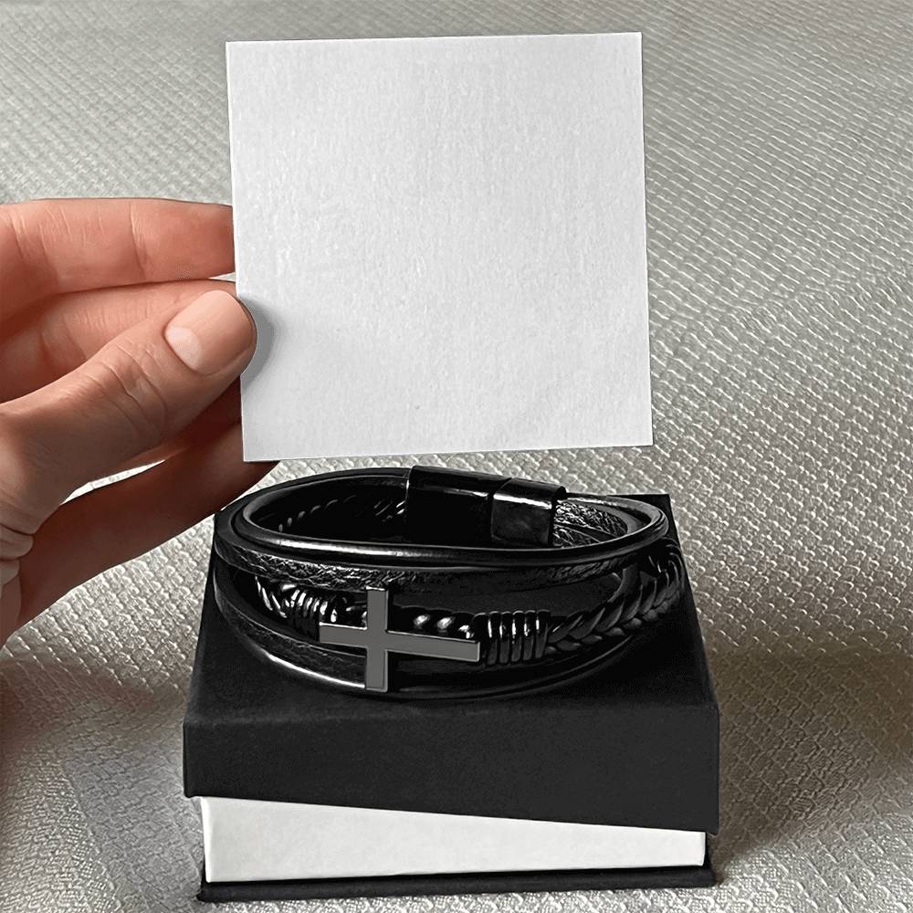 Faithful Love – Personalized Cross Bracelet