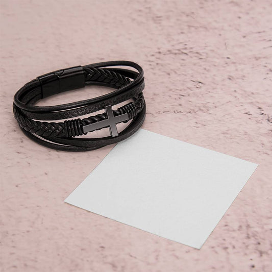 Faithful Love – Personalized Cross Bracelet