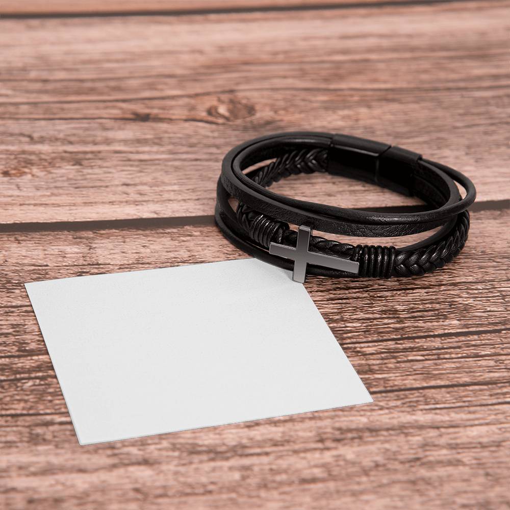 Faithful Love – Personalized Cross Bracelet