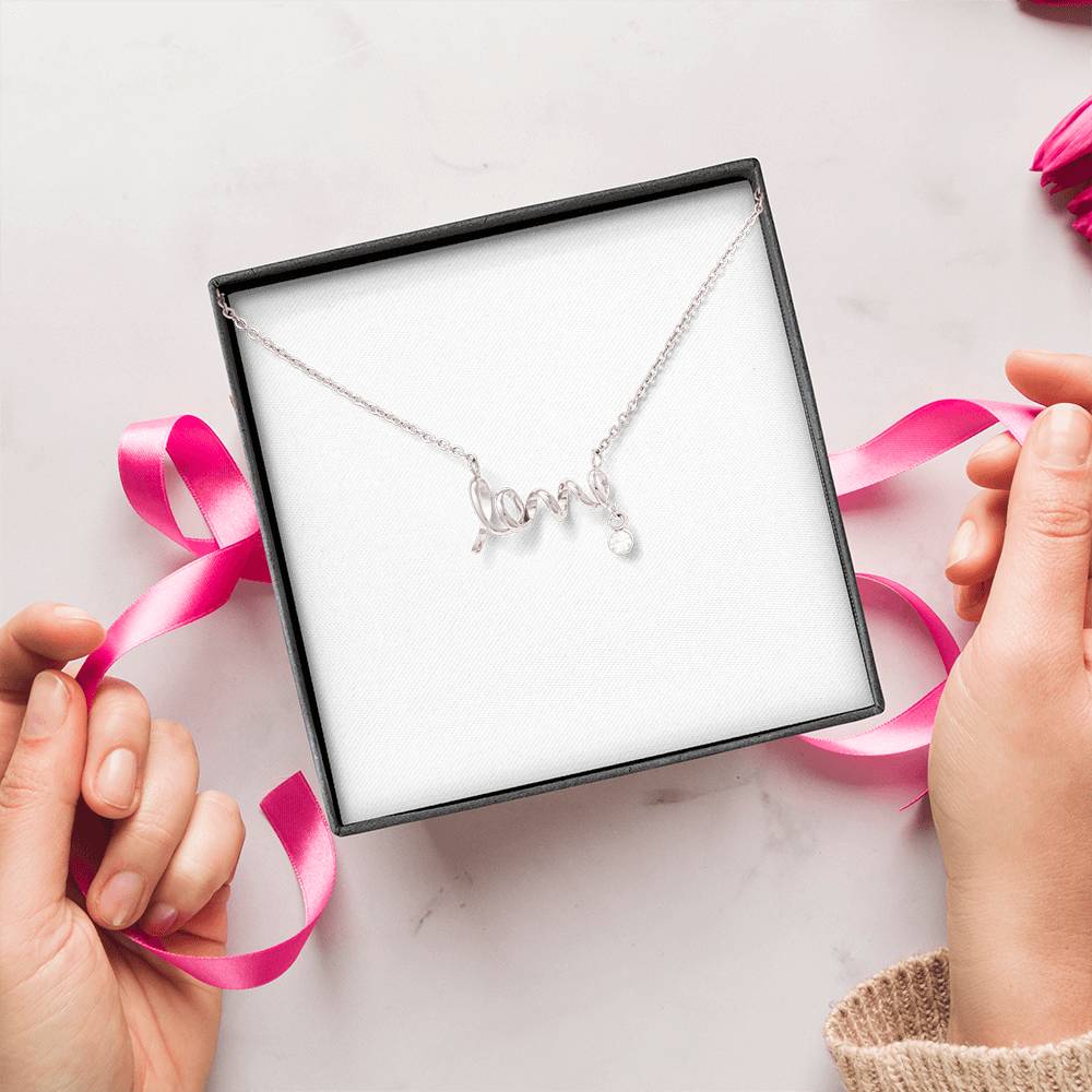 Written in the Stars – Personalized Scripted Love Necklace
