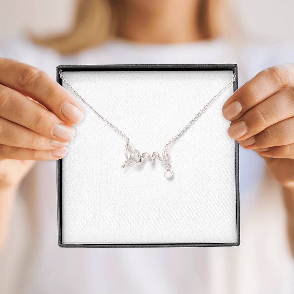 Written in the Stars – Personalized Scripted Love Necklace