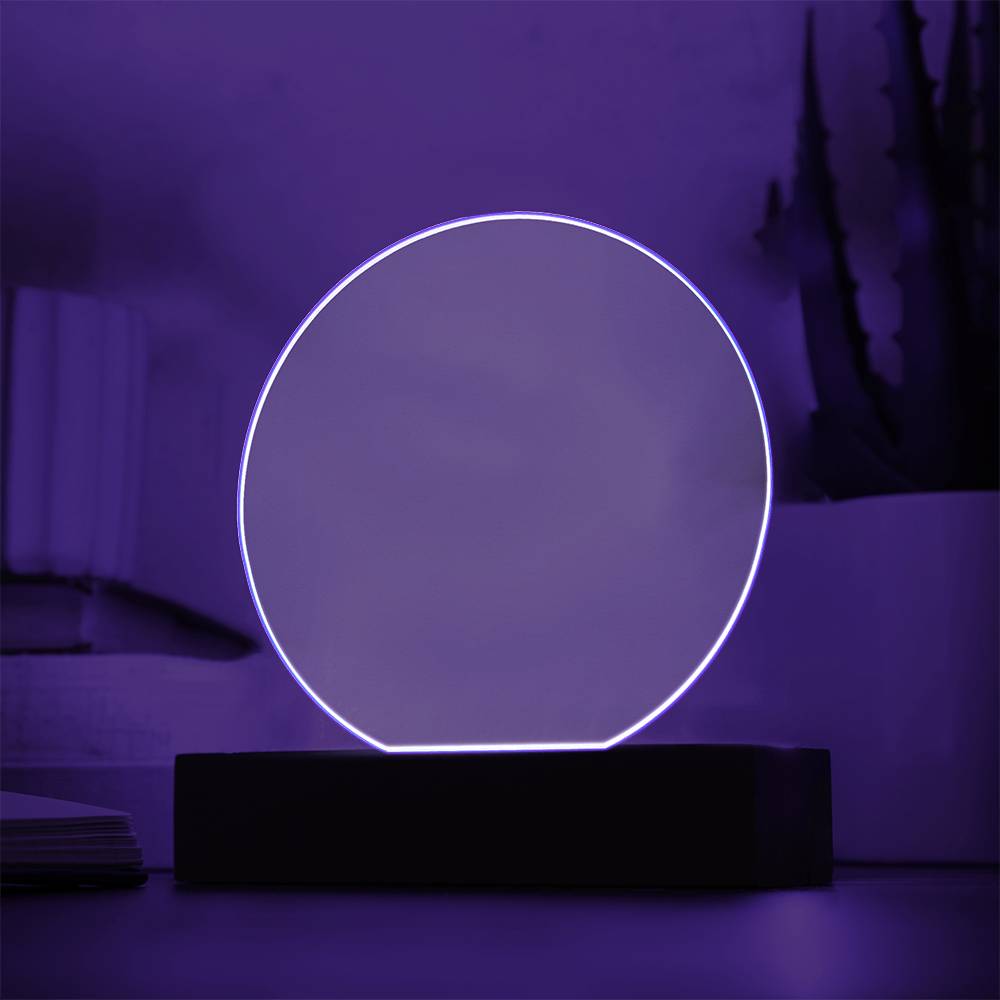 Full Circle Love – Acrylic Circle Plaque