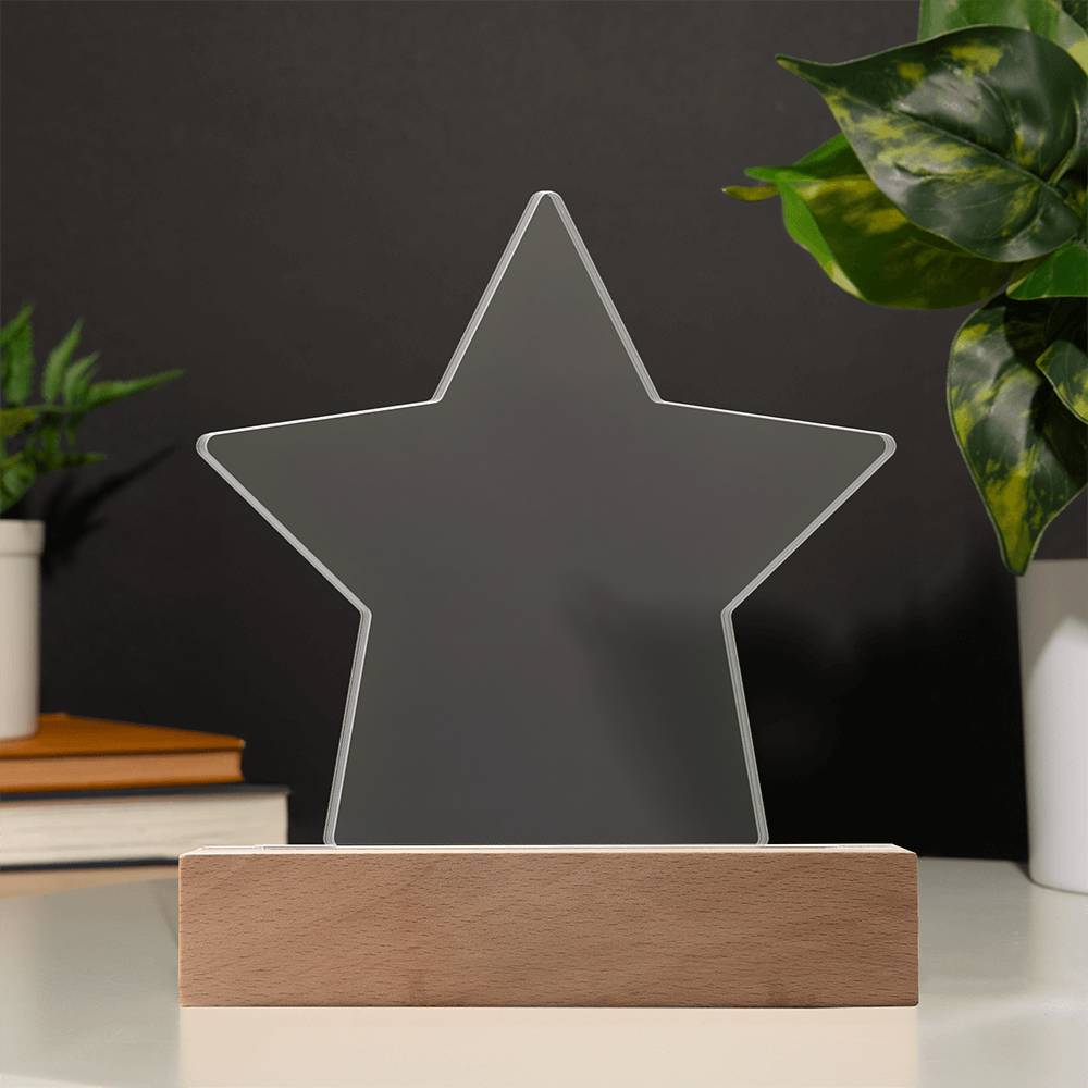 Wish Upon Us – Acrylic Star Plaque