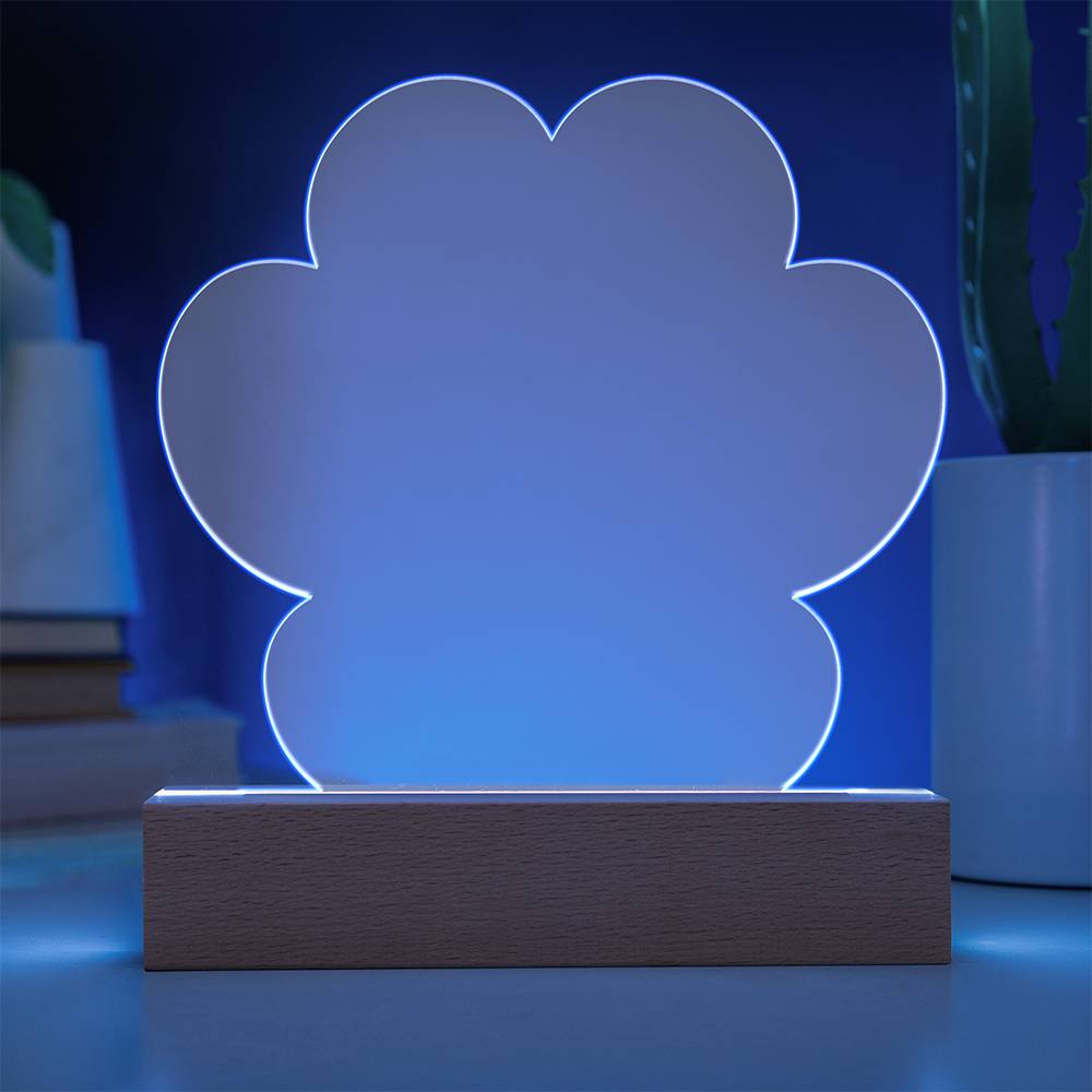Paws Remembered – Acrylic Paw Print Plaque