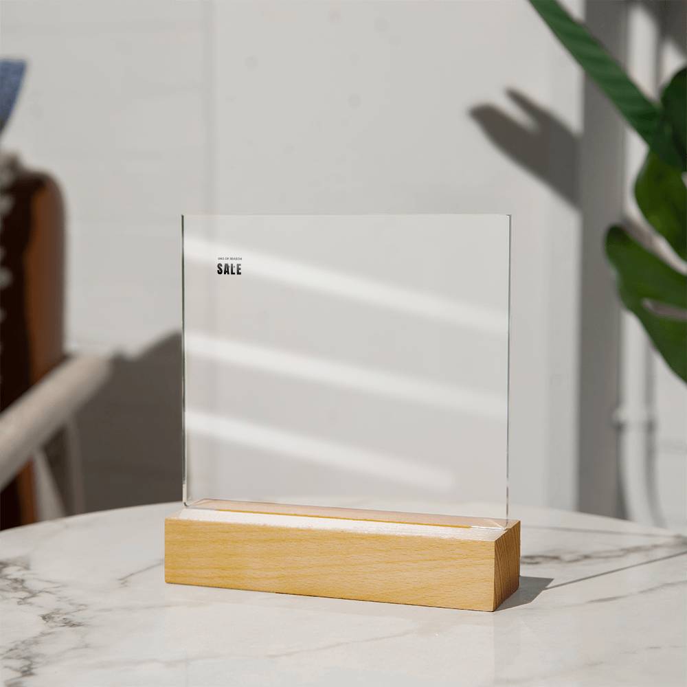 Our Love on Display – Acrylic Square Plaque