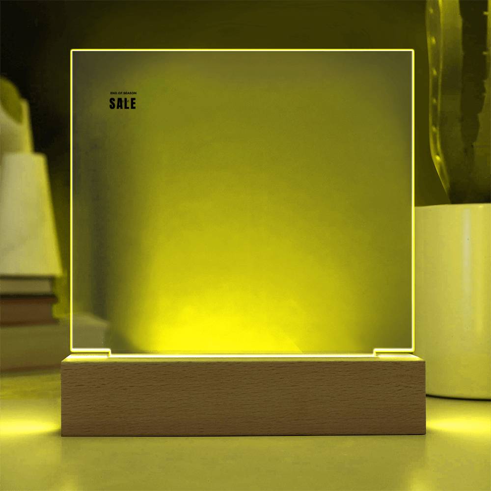 Our Love on Display – Acrylic Square Plaque