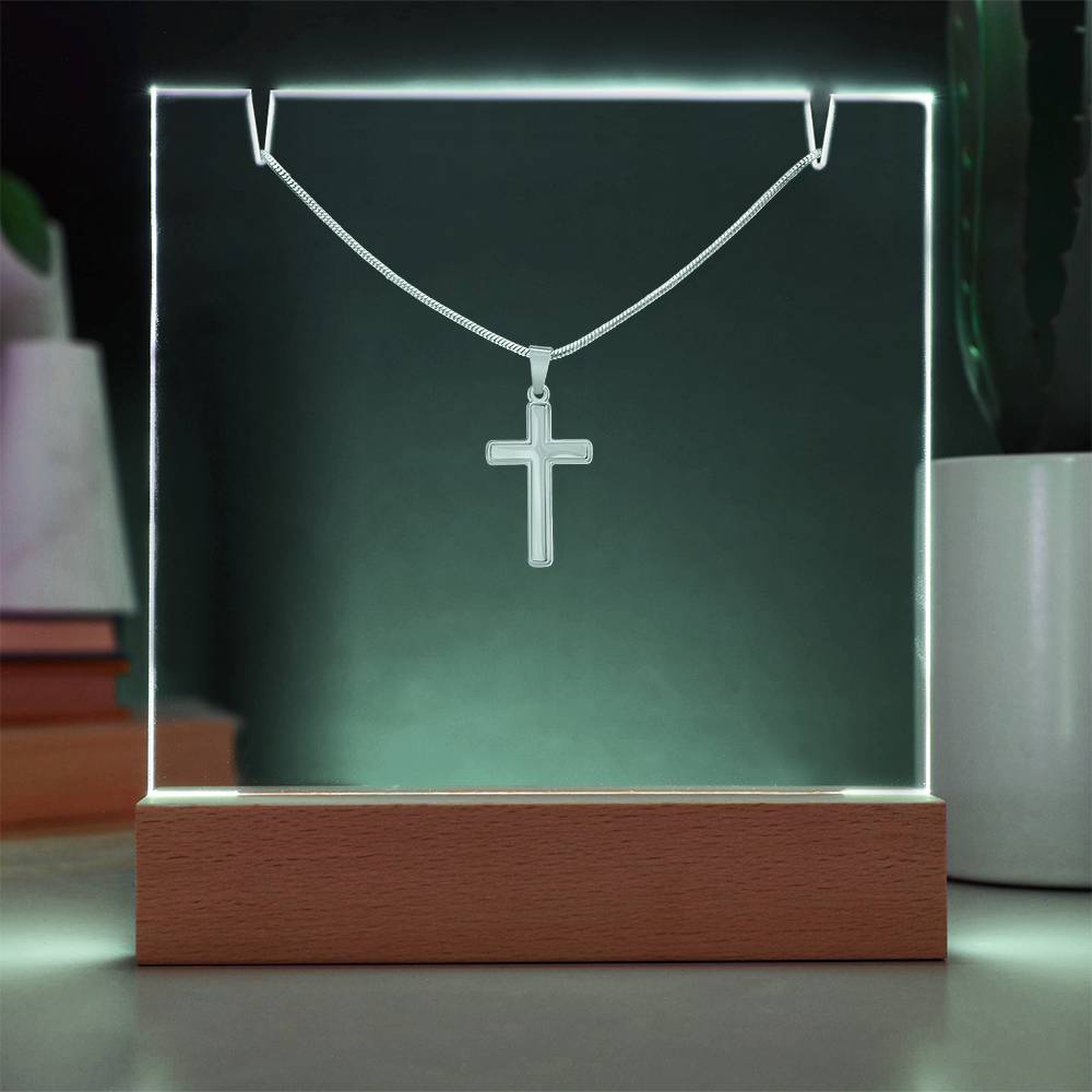 Faith Wrapped in Love – Acrylic & Cross Necklace Bundle