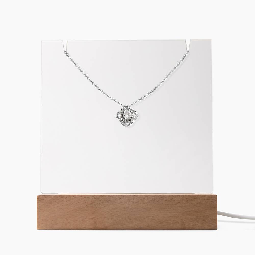 Love Knot Keepsake Bundle – Acrylic & Love Knot Necklace