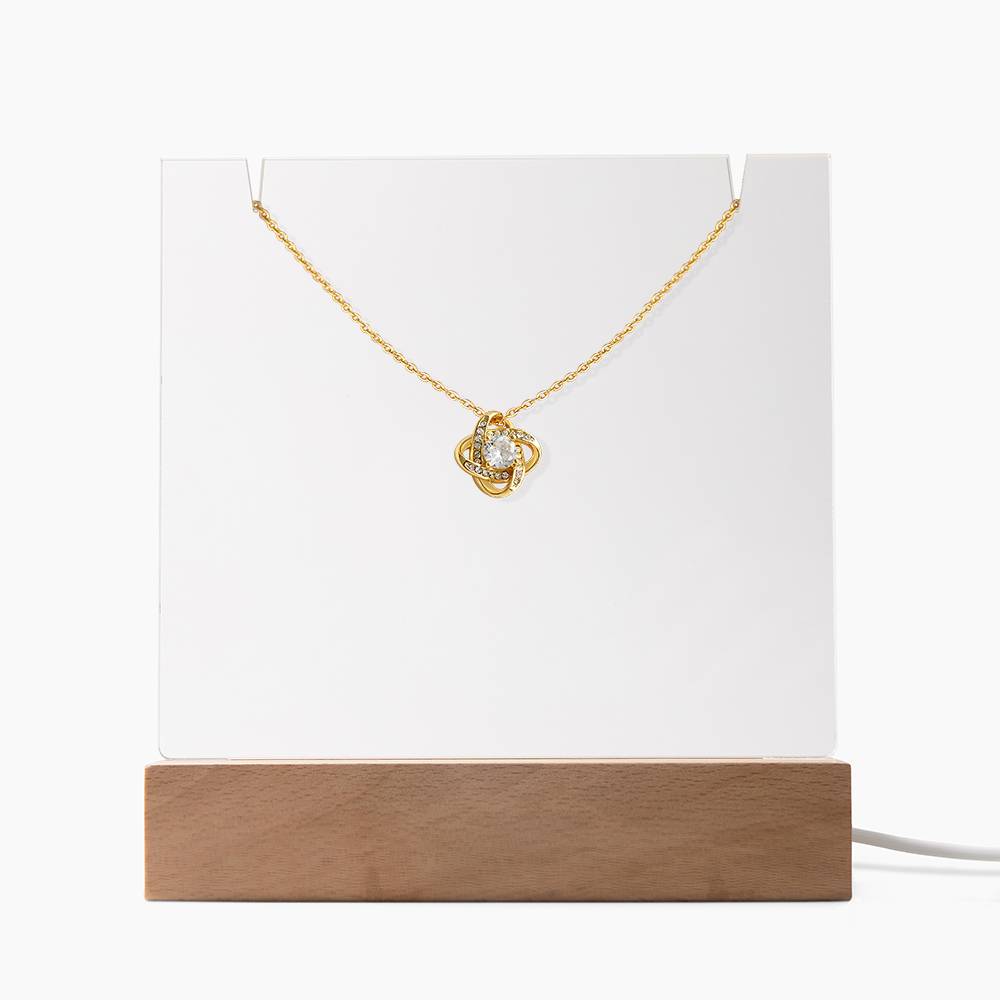 Love Knot Keepsake Bundle – Acrylic & Love Knot Necklace