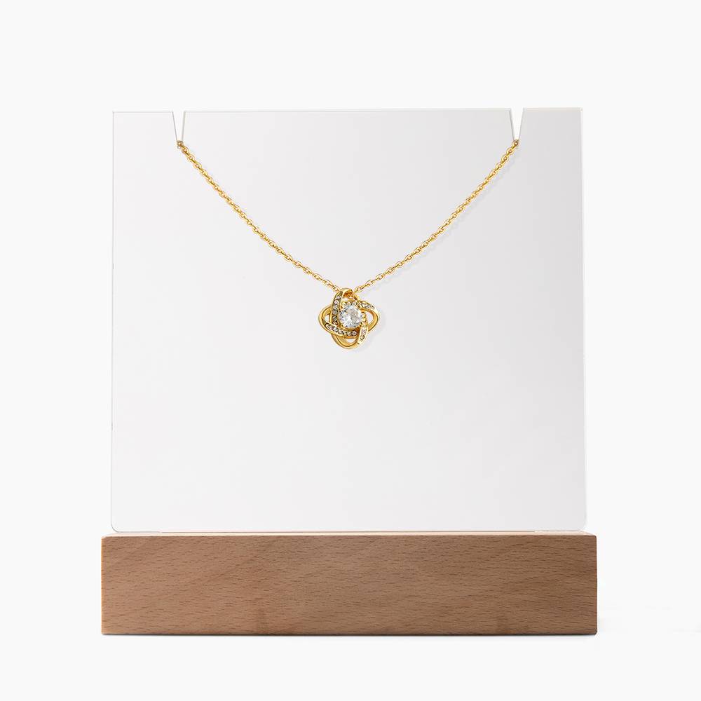 Love Knot Keepsake Bundle – Acrylic & Love Knot Necklace