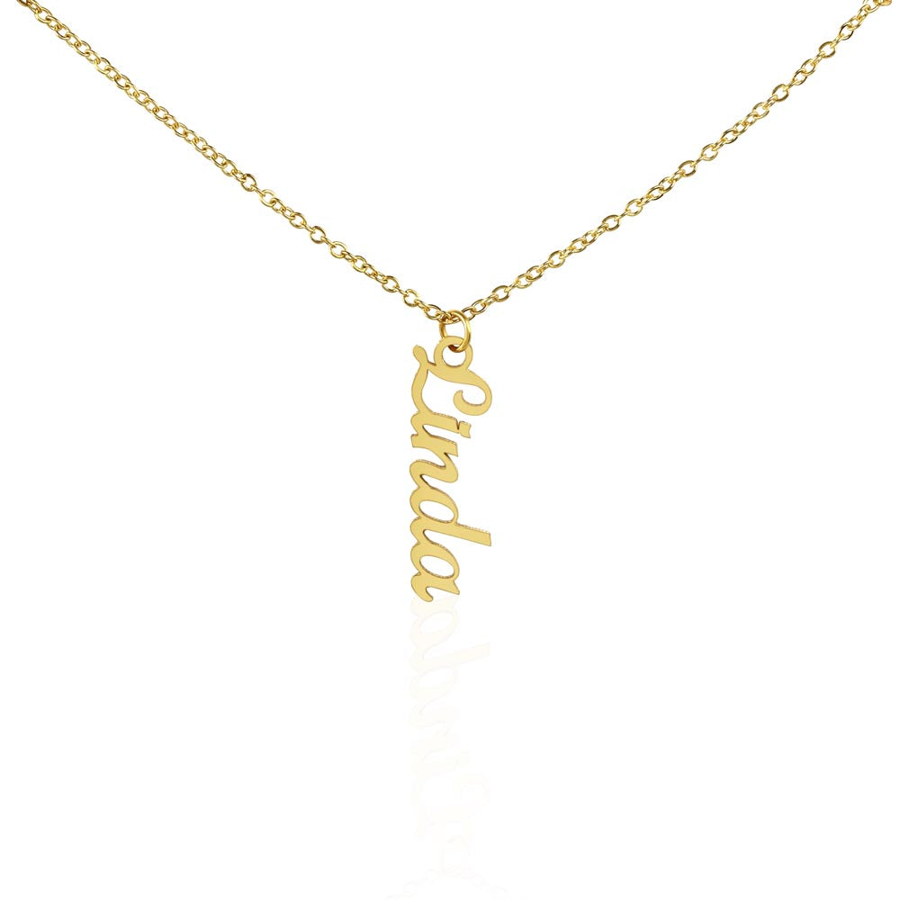 Names Stacked With Love – Multi Vertical Name Necklace