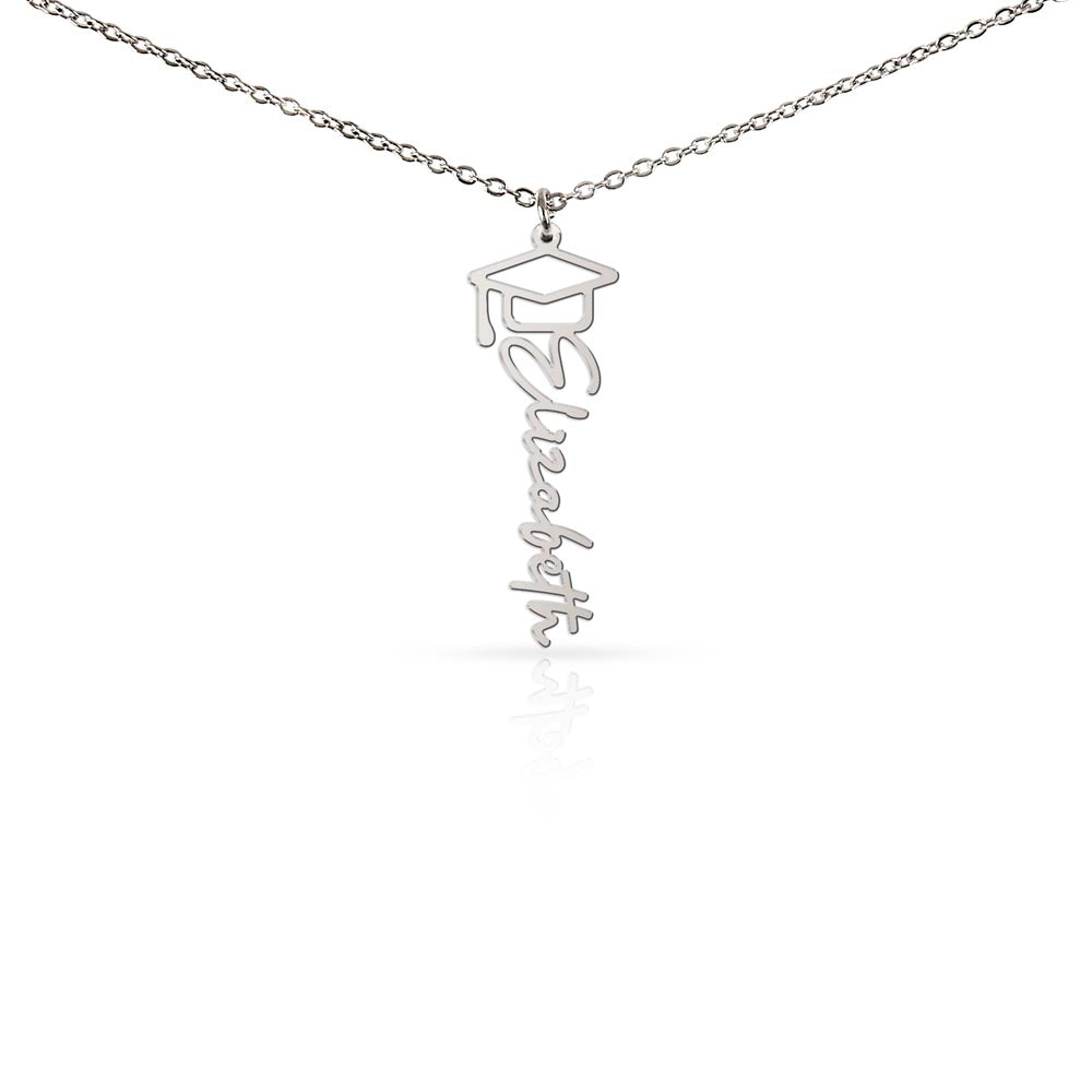 This Moment Belongs to You – Graduation Cap Name Necklace
