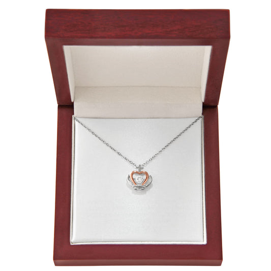 Crowned in Love – Personalized Crown Pendant Necklace