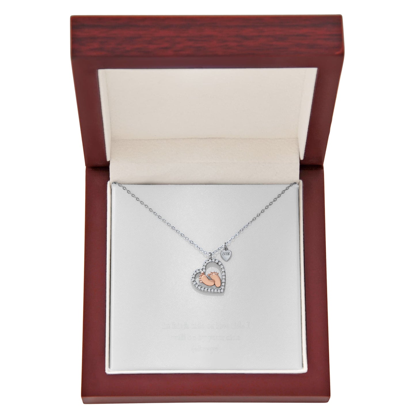 Tiny Toes, Big Love – Personalized Baby Feet Heart Necklace