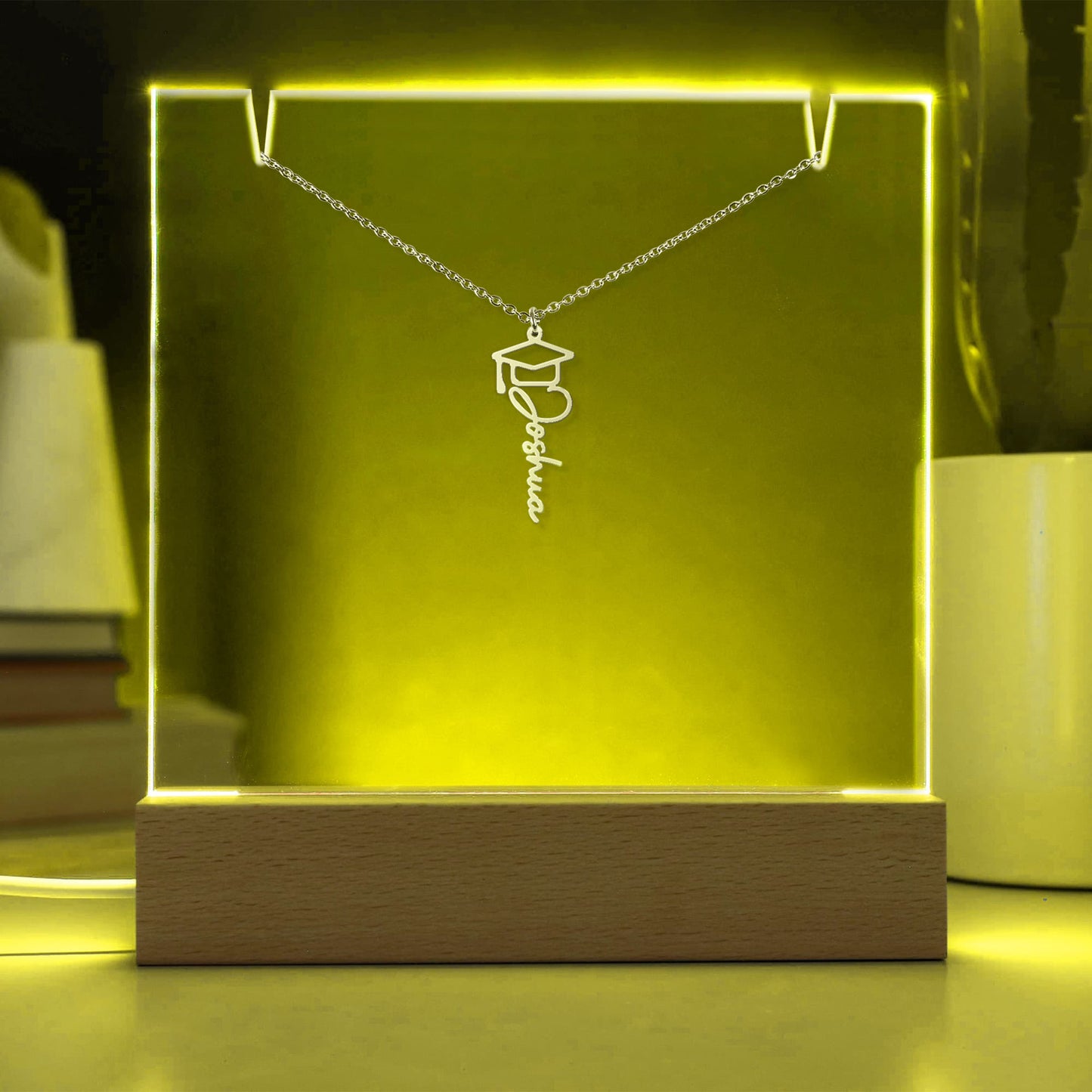 Proud Graduate Bundle – Acrylic & Graduation Cap Necklace