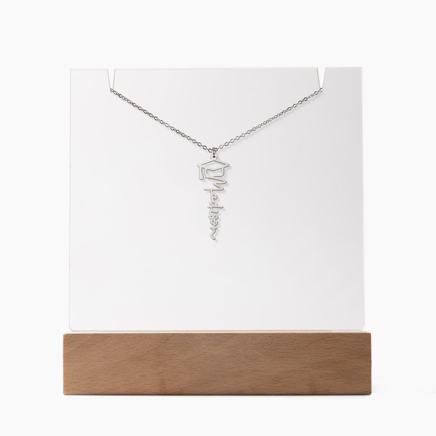Proud Graduate Bundle – Acrylic & Graduation Cap Necklace