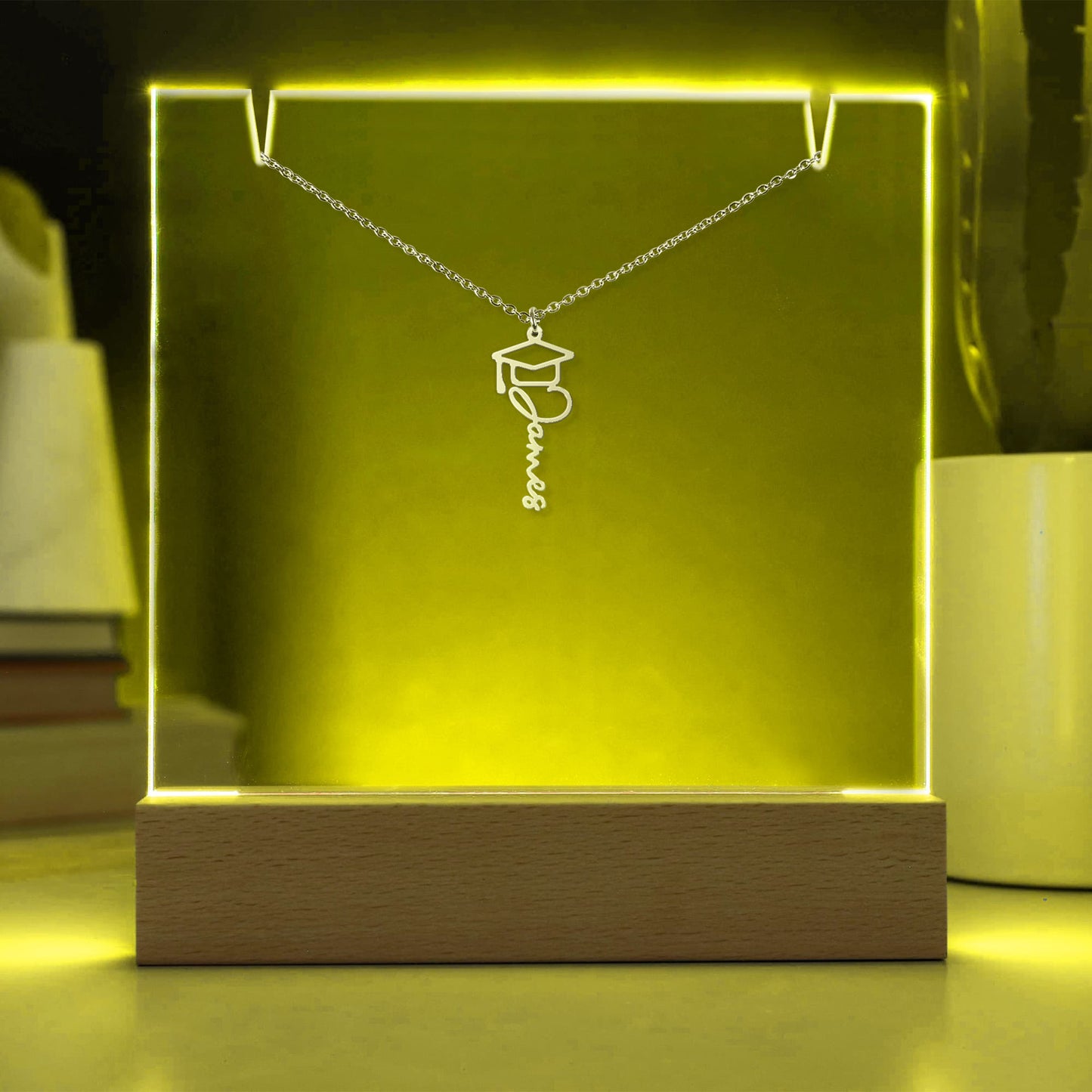 Proud Graduate Bundle – Acrylic & Graduation Cap Necklace