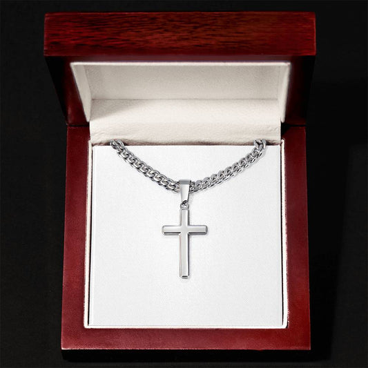 Strength and Faith – Cross with Cuban Link Chain