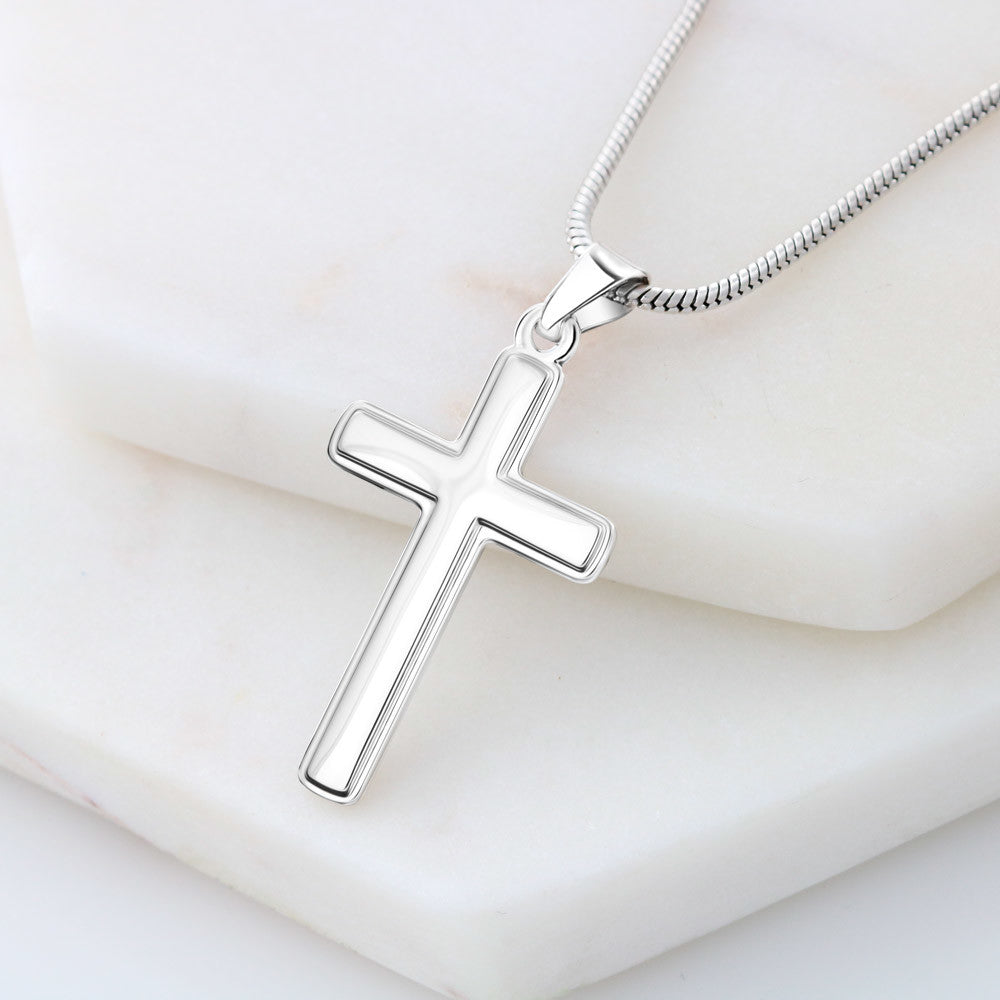 Guided by Grace – Cross Necklace with Snake Chain