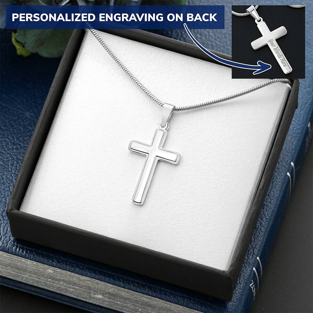 Guided by Grace – Cross Necklace with Snake Chain