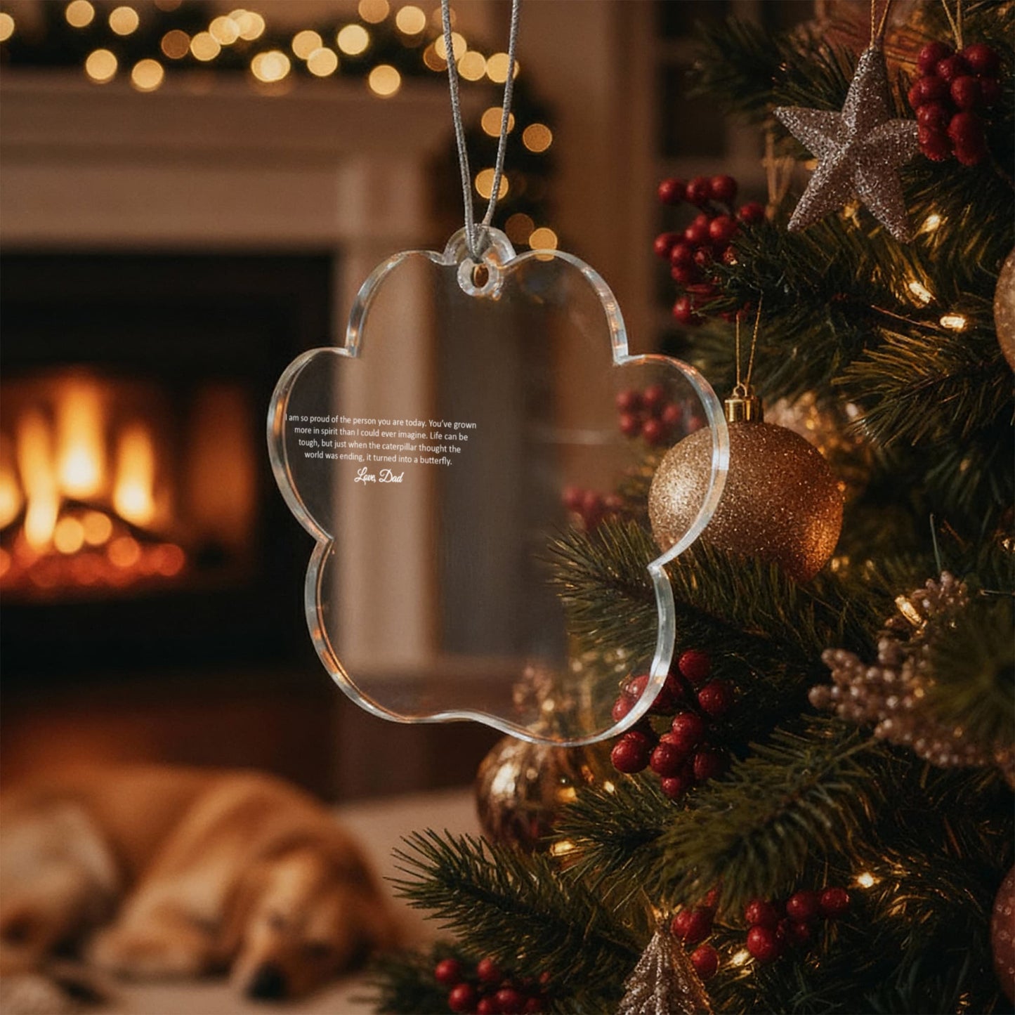 Paw Ornament Keepsake – Acrylic Paw Ornament