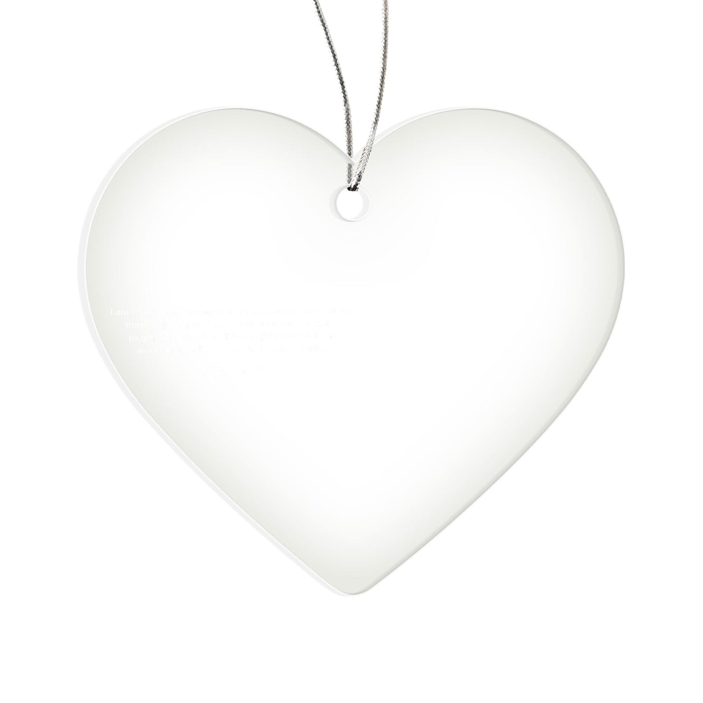 Hanging Heart – Acrylic Heart Ornament