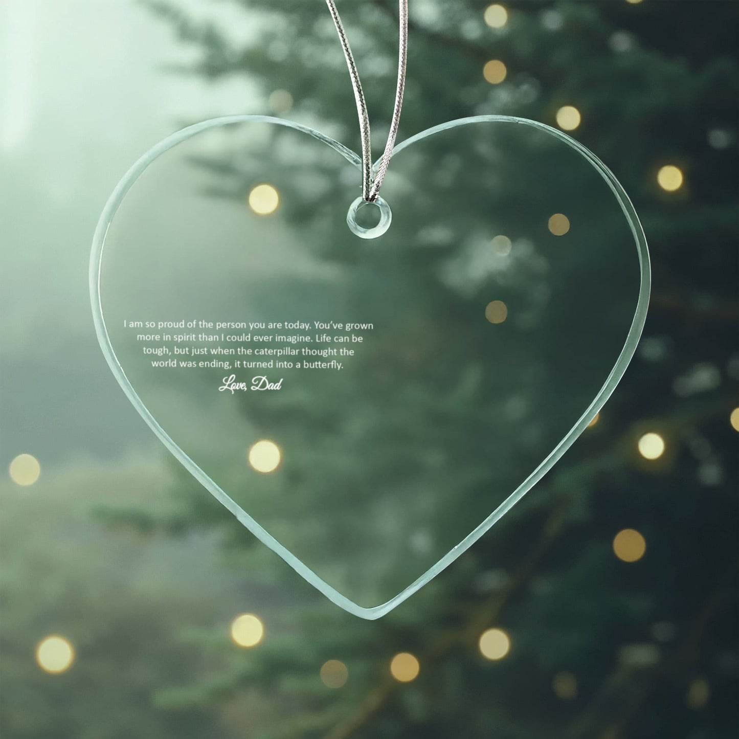 Hanging Heart – Acrylic Heart Ornament