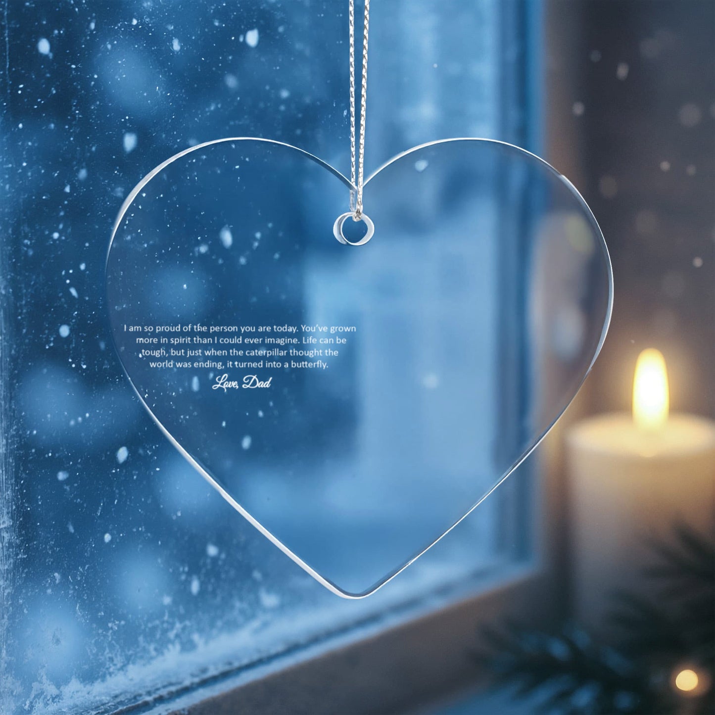 Hanging Heart – Acrylic Heart Ornament