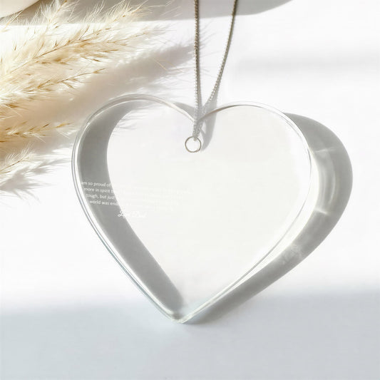 Hanging Heart – Acrylic Heart Ornament
