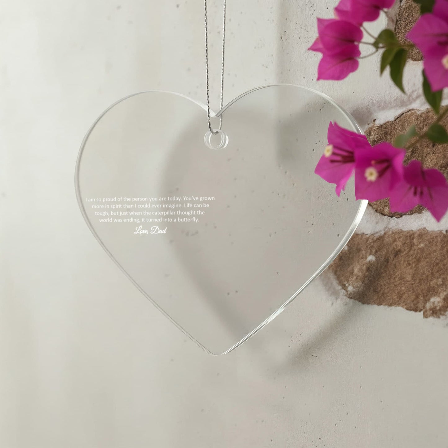 Hanging Heart – Acrylic Heart Ornament