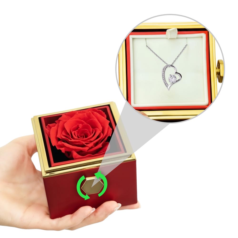 Blooming Forever – Forever Love Rotating Rose Box