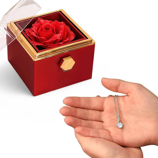 Petals and Promise – Alluring Beauty Rotating Rose Box