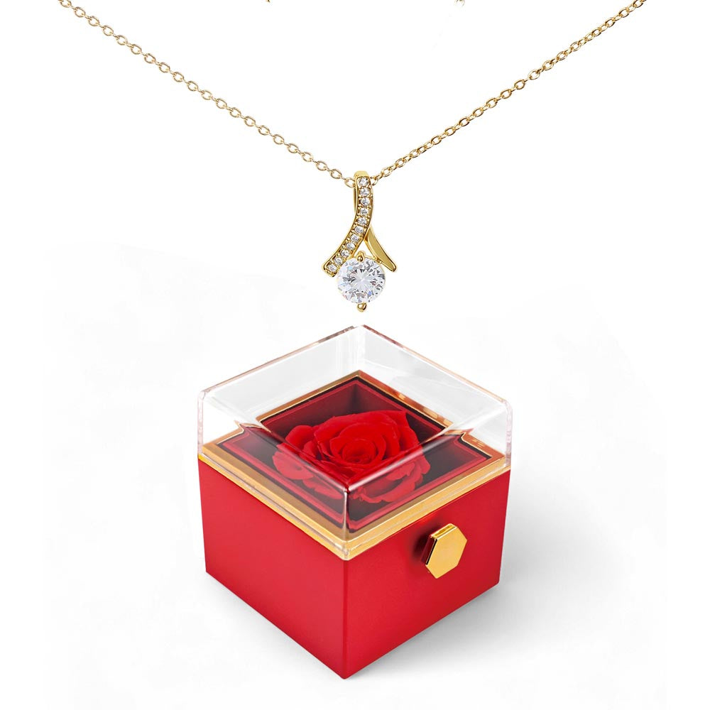 Petals and Promise – Alluring Beauty Rotating Rose Box