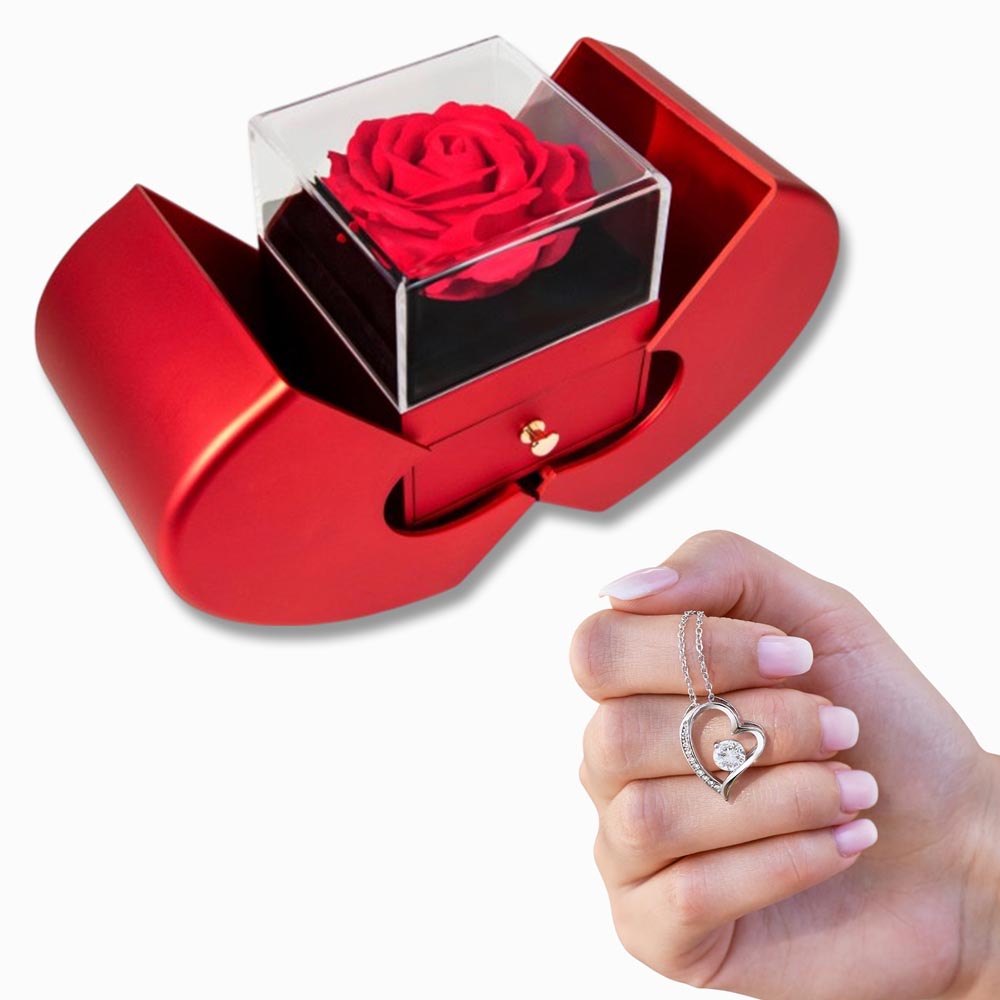 Forever Rose Moment – Forever Love Red Heart Rose Box