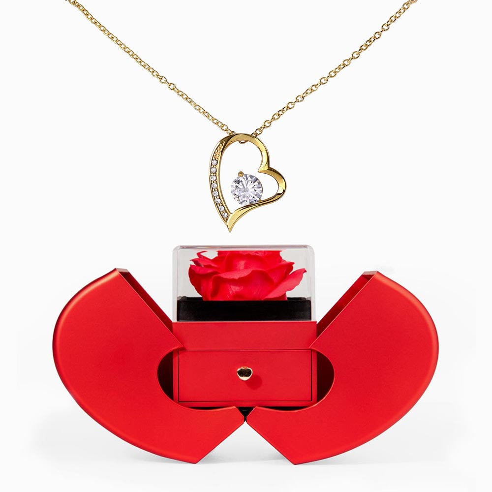 Forever Rose Moment – Forever Love Red Heart Rose Box