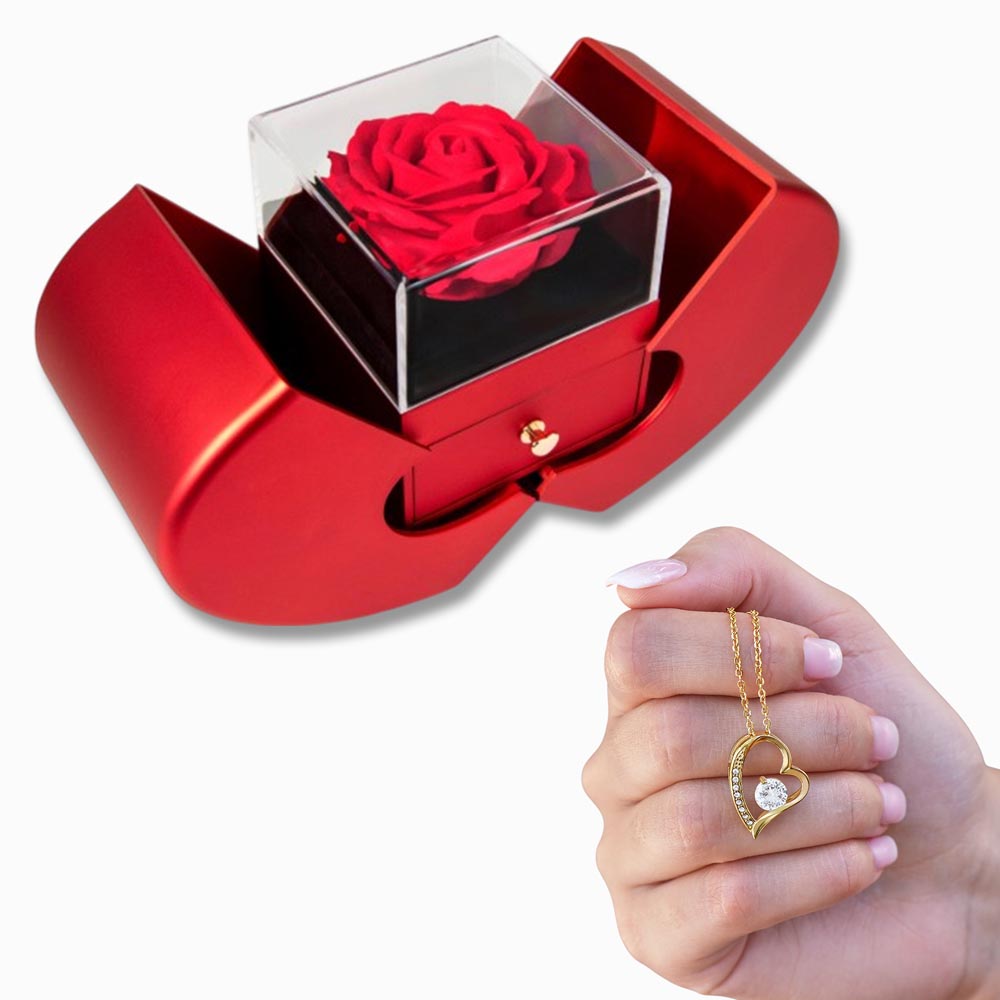Forever Rose Moment – Forever Love Red Heart Rose Box