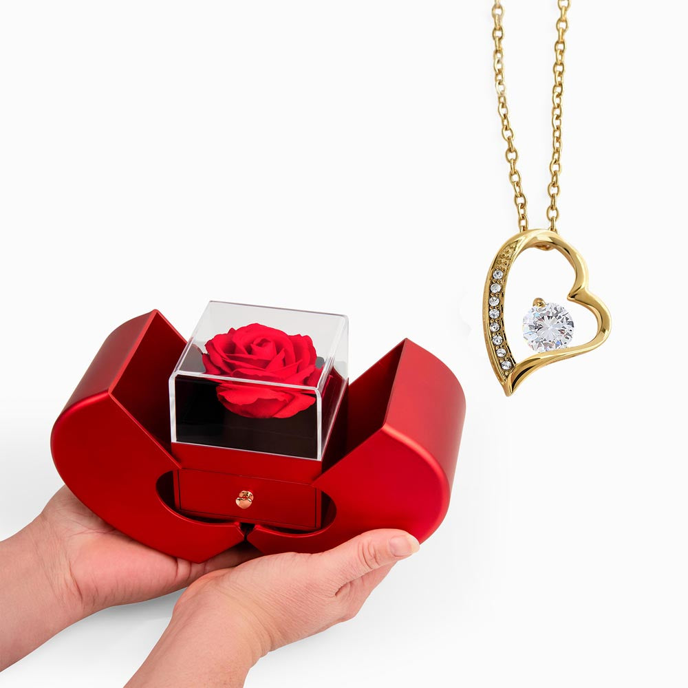 Forever Rose Moment – Forever Love Red Heart Rose Box