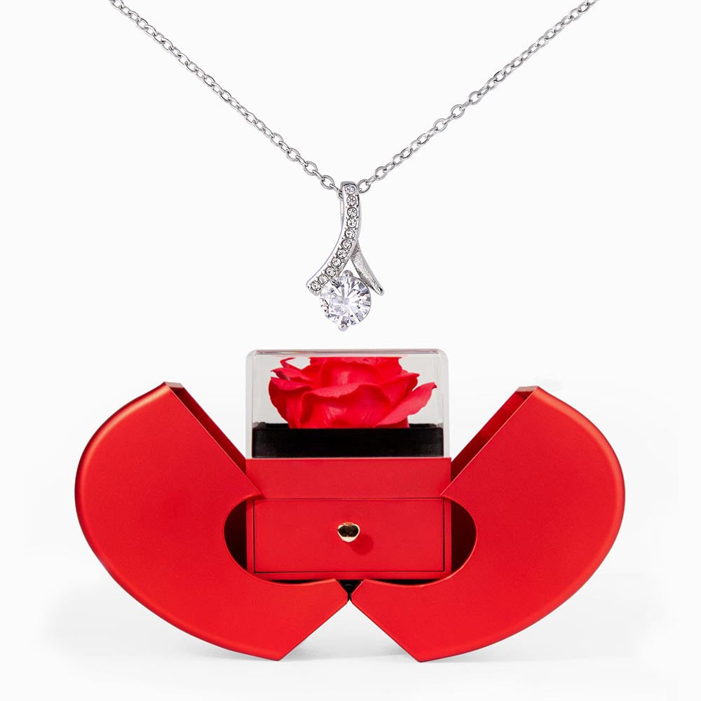 Red Rose Radiance – Alluring Beauty Red Heart Rose Box
