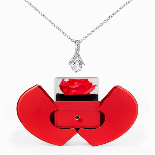 Red Rose Radiance – Alluring Beauty Red Heart Rose Box