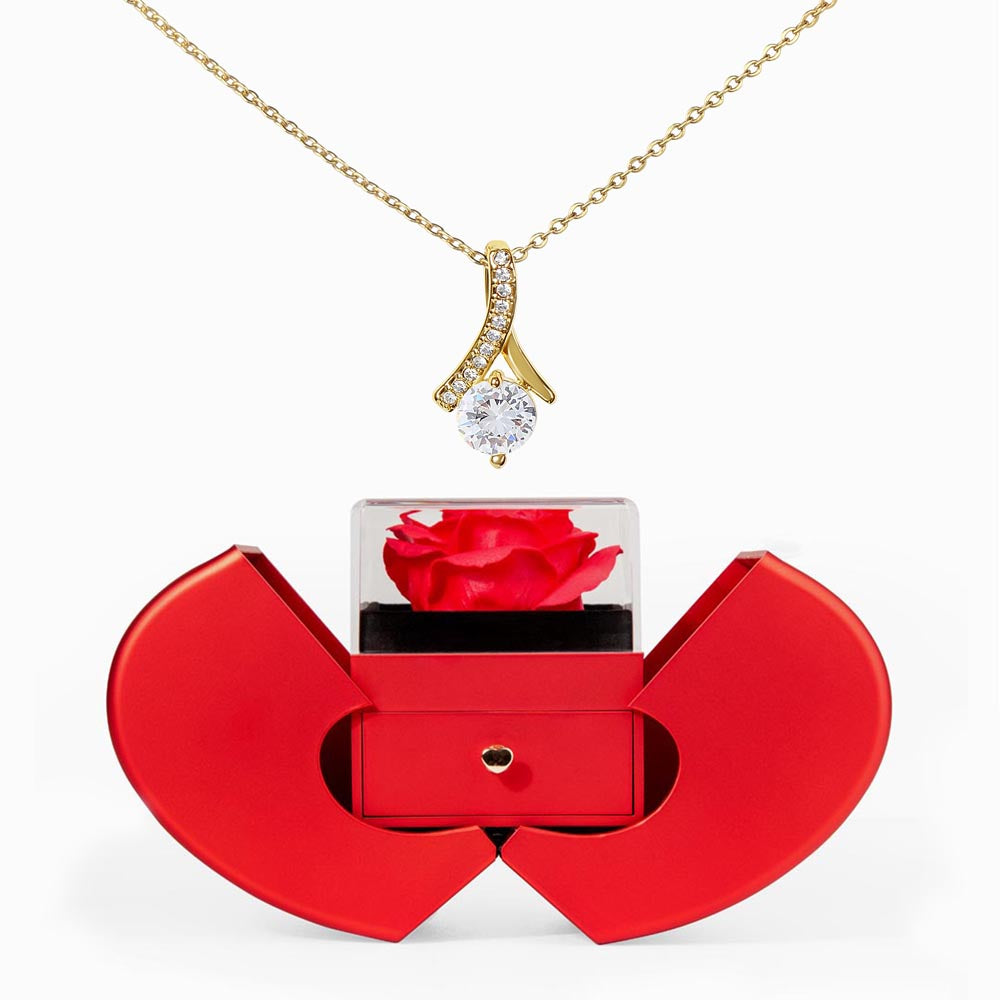 Red Rose Radiance – Alluring Beauty Red Heart Rose Box