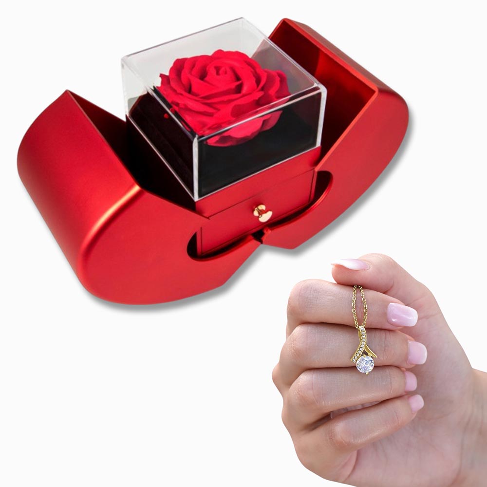 Red Rose Radiance – Alluring Beauty Red Heart Rose Box