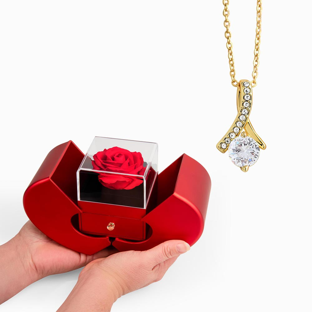 Red Rose Radiance – Alluring Beauty Red Heart Rose Box